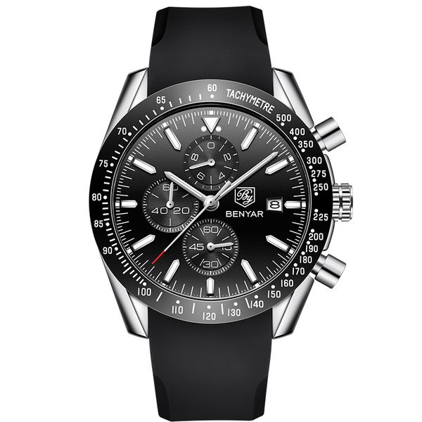 Binya border Watch Men's Sports Waterproof Men's Watch