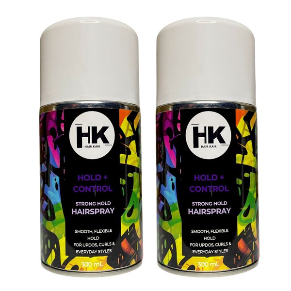 HK Hold + Control Hairspray Duo 300ml - Strong Hold &amp; Frizz Control