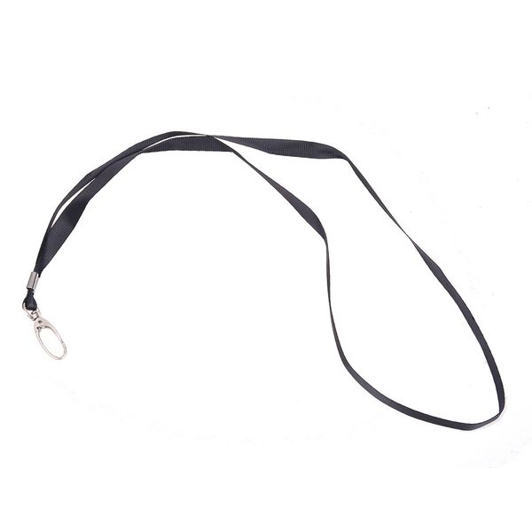 2 Pcs Black Nylon String Cord Keys Holding Lanyard 16.5" Length