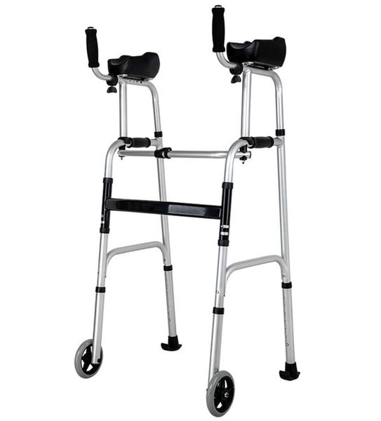 Health Folding Elderly Walker Trolley Detachable Arm Rest (116cm)