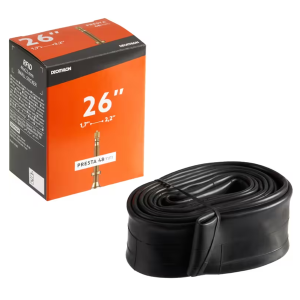 Decathlon 26x1.7-2.2 Bike Inner Tube - Presta