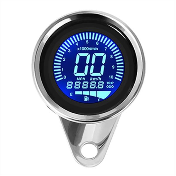 Motorcycle Meter Speedometer Digital Odometer Compatible with Universal