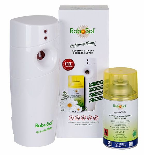 Robosol 270ml Metered Valve Dispenser for Flies and Mosquitoes