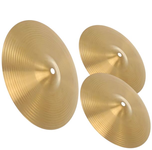 Cymbal Set for Drum Set - 16-Inch Crash and 14-Inch Hi-Hat Pair