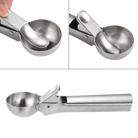 Heavy Duty Stainless Steel Ice Cream Scoop With Trigger - Perfect For Easy  Scooping And Serving - Temu United Arab Emirates