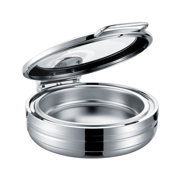 Induction Chafing Dish Round with Glass Lid 6L - Model LuxlineCDI2003