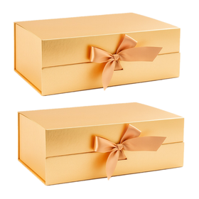 Pack of 2 - 33cm x 25cm x 10cm Magnetic Gift Box Foldable Boxes