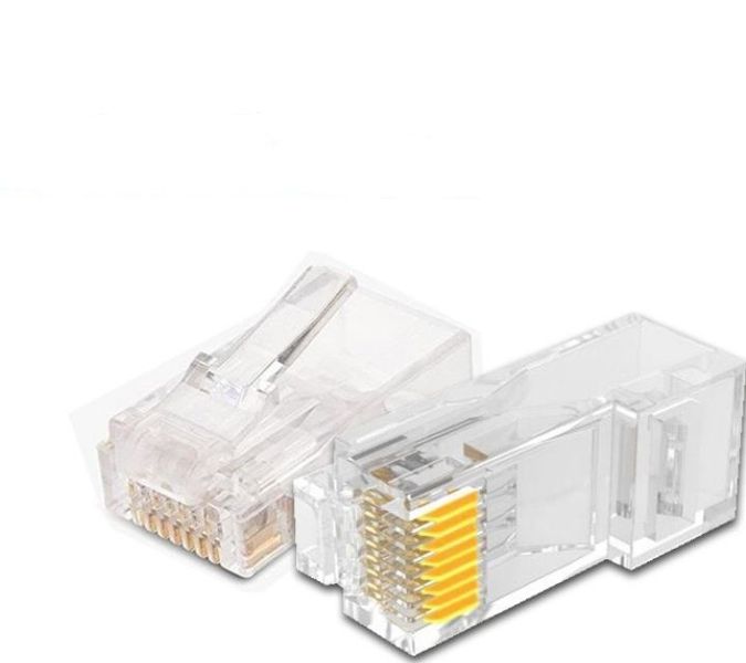 100pc XF0567 RJ45 Cat 6 Network Cable Connector Crystal Head (Unshielded)