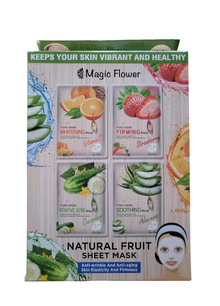 Magic Flower Natural Fruit Sheet Mask 10 Piece