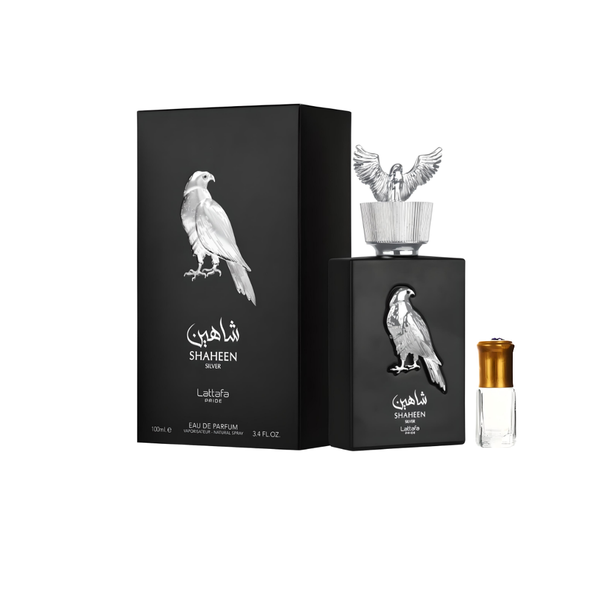 Shaheen Silver by Lattafa Pride Eau de Parfum - 100ml + Perfume Oil