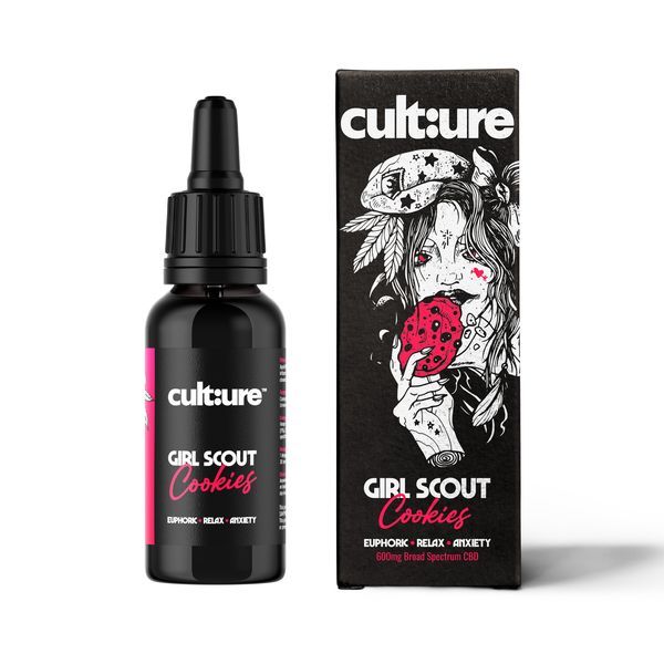 cult:ure - Girl Scout Cookies - Broad Spectrum CBD Drops 600mg/ 30ml