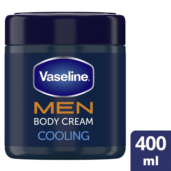 Vaseline MEN Cooling Moisturizing Body Cream for Dry Skin 400ml