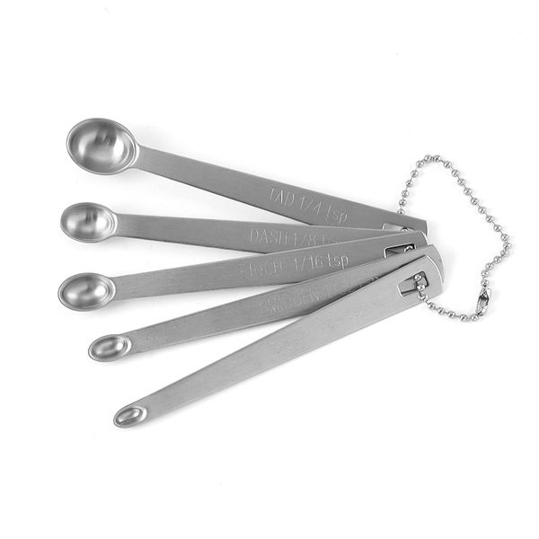 5 Pieces Mini Measuring Spoons Set, Stainless Steel Small Measuring Spoons