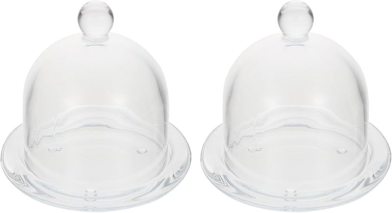 Glass Cake Cover Dessert Display Dome Household Cake Storage