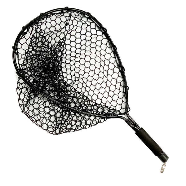 Kingfisher Fishing Rubber Mesh Landing Net With Scale