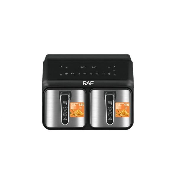 RAF Multifunction 4.5+4.5L Dual baskets Digital Smart Air Fryer
