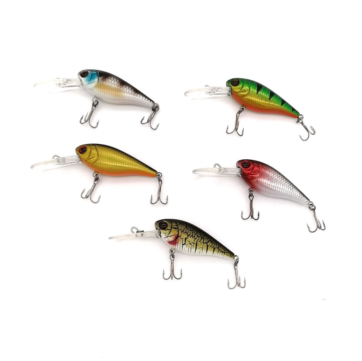 Bass Hunter Mad Shad 0,55mm Floating Fishing Lure Set of 5 Buy