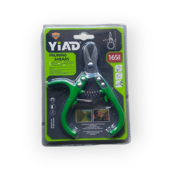 Ergonomic Garden Pruning Shears W/ Sharp Steel Blade and Safety Lock