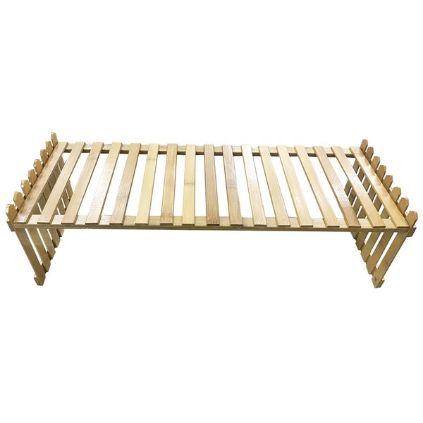 Garden Home Decor Bamboo Pot Plant Display Stand (47x21cm)