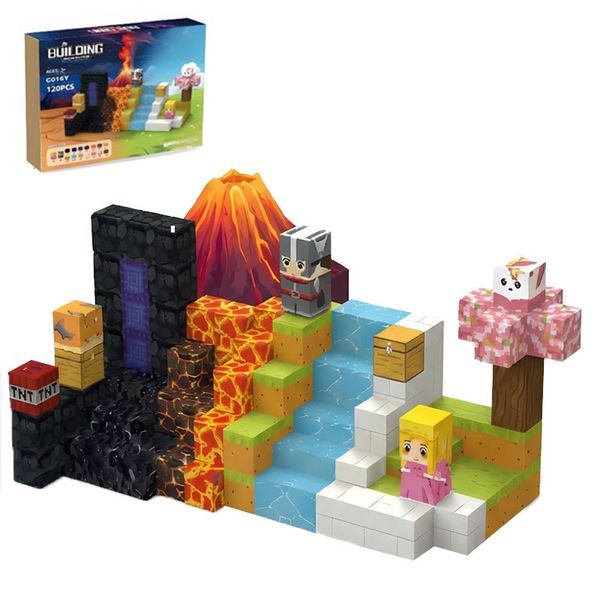 120 Magnetic Building Blocks, Construction Toy Set - Gate of Time and Space