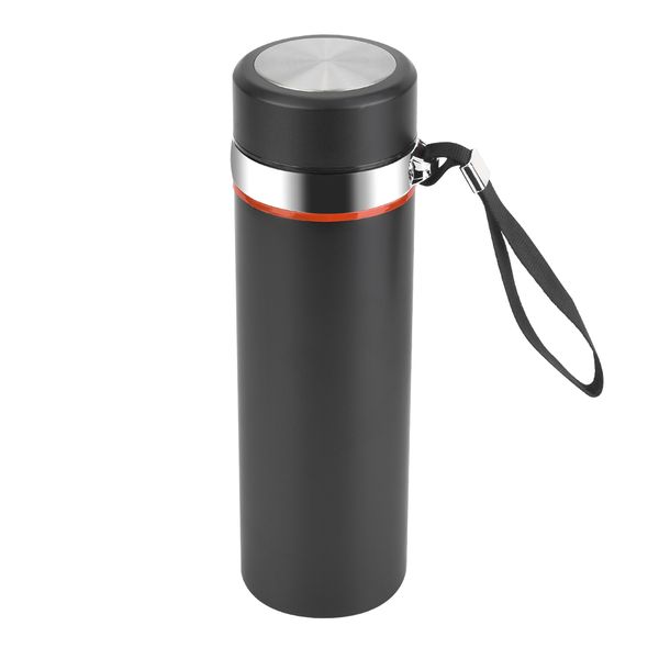 Portable Stainless Steel Double Layer Vacuum Thermal Cup 550ML Black