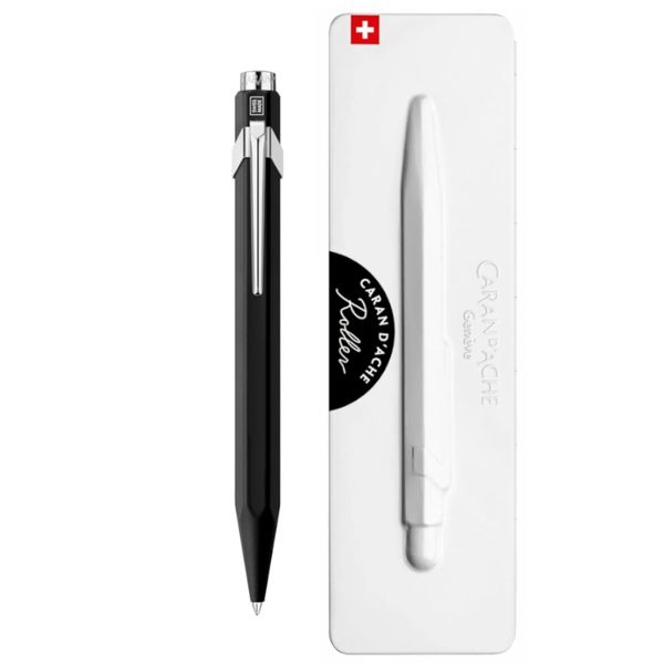 Caran D'Ache 849 Black Rollerball Pen in slimpack