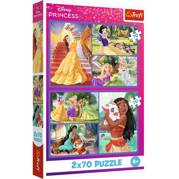 Puzzles - "2x70" - Fairy Tale Days/Disney Princess FSC Mix 70%