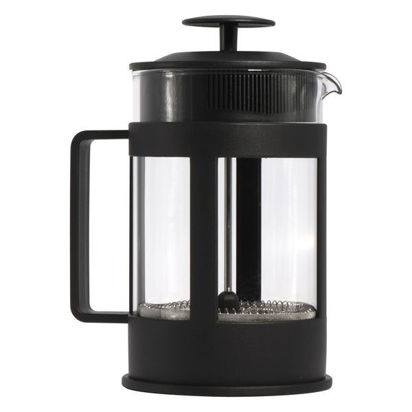 Regent Coffee Plunger Black with Plastic Frame 6/8 Cup, (800ml)