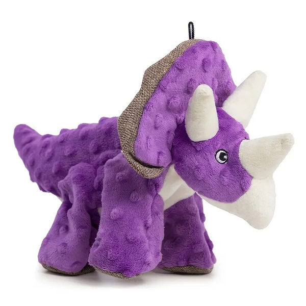 Triceratops Plush Dog Toy