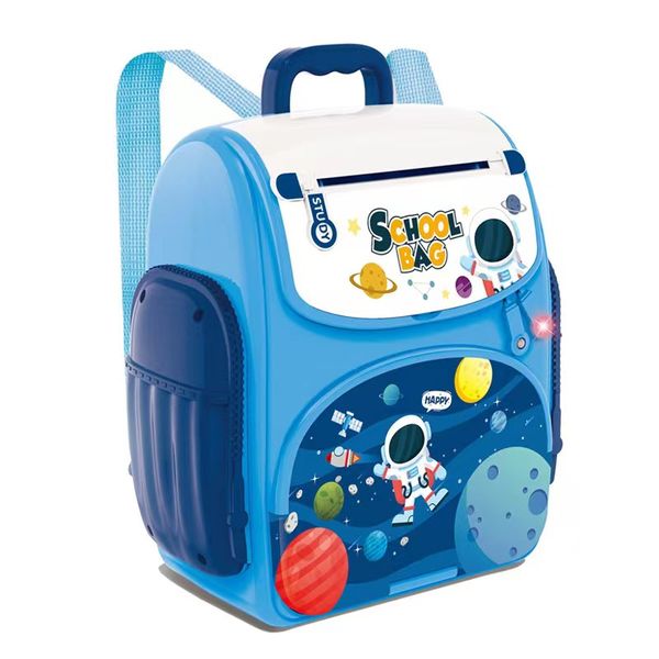 Electronic Piggy Bank Backpack Toy Fingerprint Cartoon Automatic Roll Bank