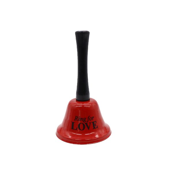 Novelty Hand Bell - Ring For Kiss / Ring For Hug Hand Bell