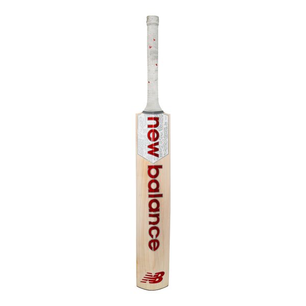 New Balance TC-560 English Willow Cricket Bat - White/Red (Size 6)