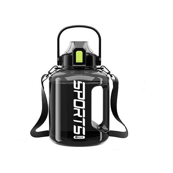 1.8L Sports bottle with handle, straw and Beak-Proof Lid