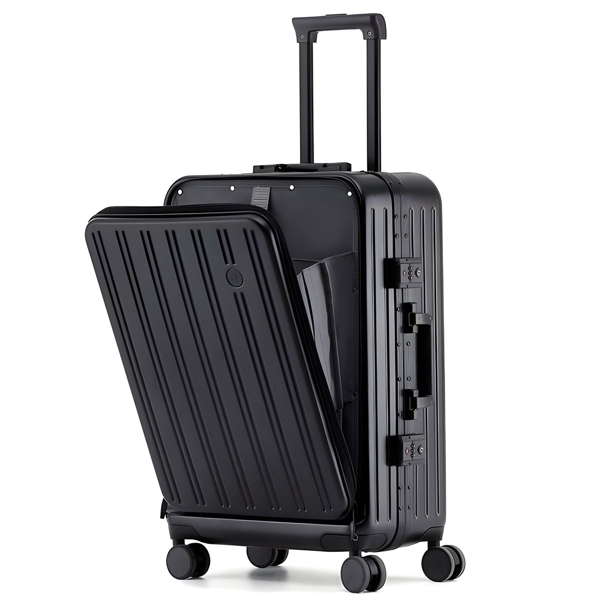 Front Opening TSA Lock Silent Double Caster Ultra Lightweight Trip Suitcase