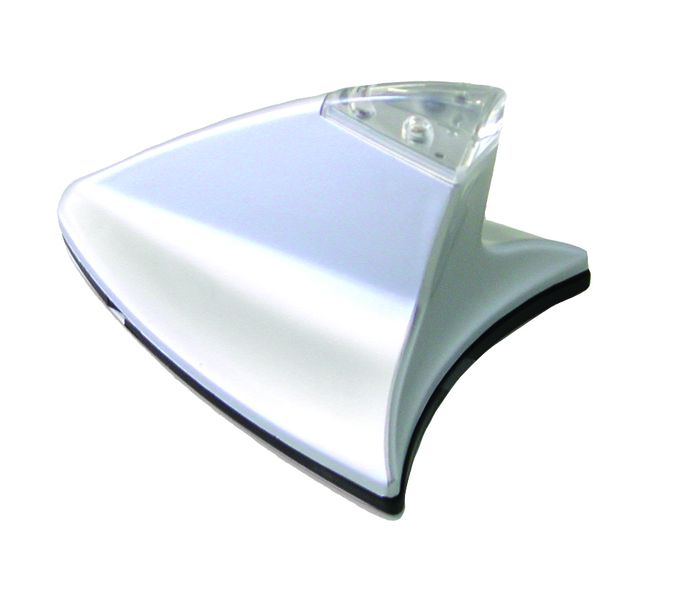 Silver Shark Fin Imitation Aerial with 3 LED Lights