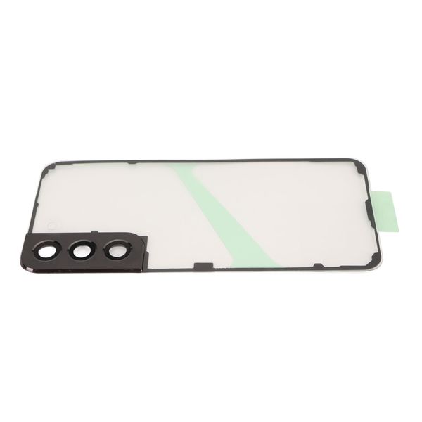 S22 Clear Back Glass Black Frame