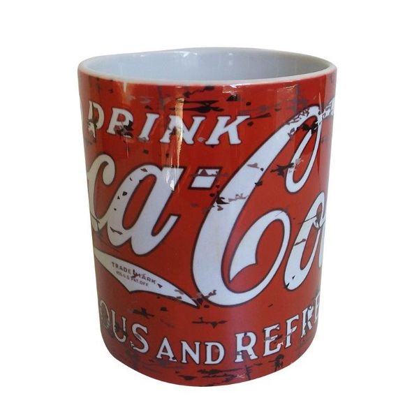Vintage `Kitchen Tin` Coffee Mug - Delicious Coca-Cola