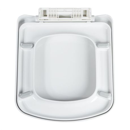 Compact Square Toilet Seat - Soft Close hinge - Wirquin