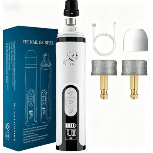 Silent Rechargeable Pet Nail Grinder, USB Dog and Cat Trimmer
