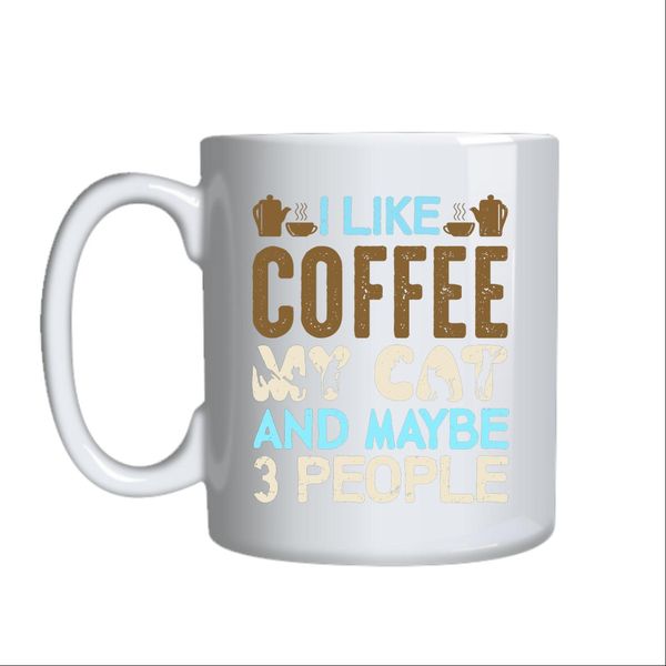 Coffee And My Cat Mug Gift Idea 136