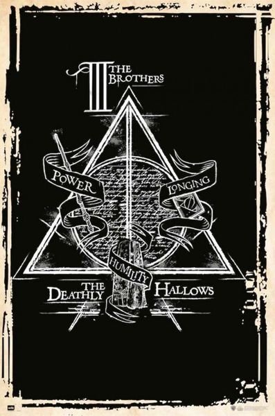 Harry Potter (Deathly Hallows Symbol) Poster
