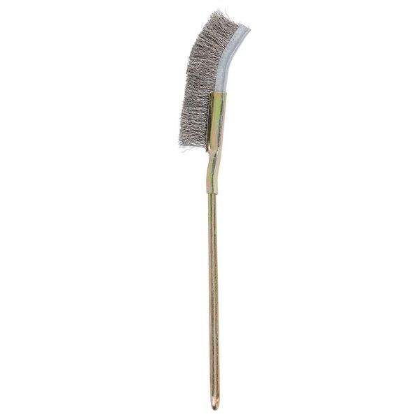 Curved Head Steel Wire Brush for Bonsai Tree Cleaning and Gardening Tool