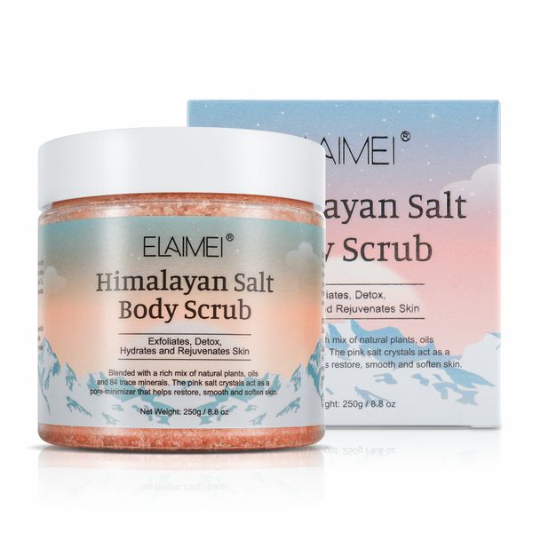 Himalayan Salt Body Scrub, Natural Exfoliating and Detox, 250g