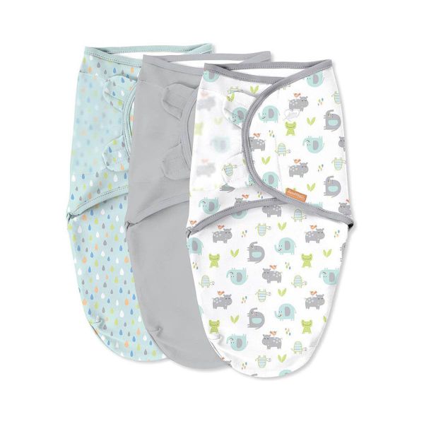 Snuggletime - SwaddleMe - 3 Pack Newborn Baby Swaddle Wraps