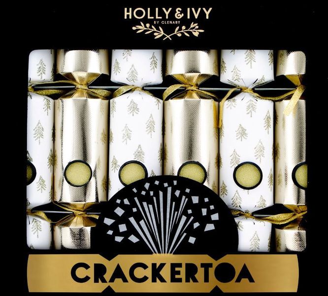 Boutique Gold Crackertoa Confetti Popping Christmas Crackers