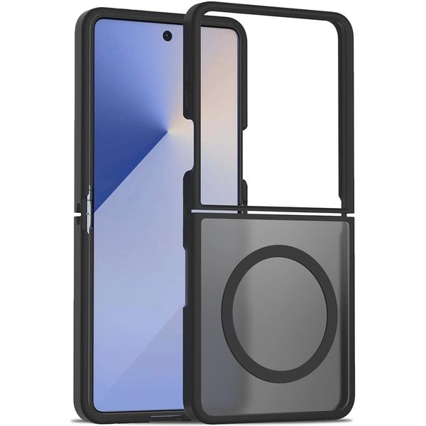 MagSafe PC Translucent Frosted Phone Case Compatible With Samsung Z Flip7