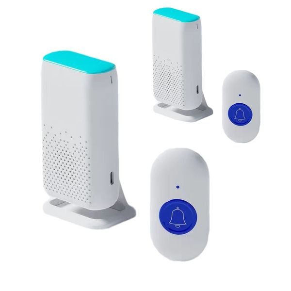 Wireless caregiver SOS Bell with back clip and vibration 6 volume levels