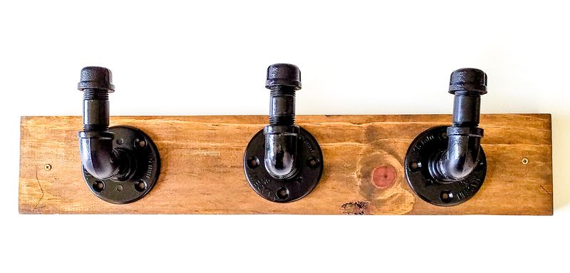 CopperFish - Triple Galvanised Steel Hook on Wood