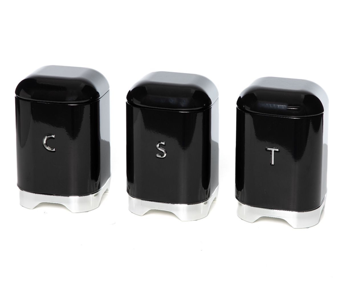 Retro Canister Set 3 Piece Assorted Colours Buy Online in South