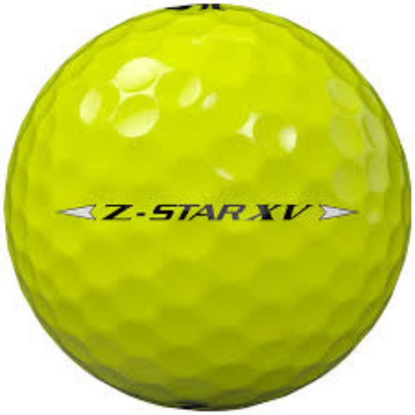 Srixon Z-Star XV Yellow Golf Balls - 4-Piece Urethane Tour Performance